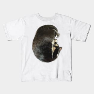 Sleepy Cuddle Cutie | Tuxedo Cat Photograph Kids T-Shirt